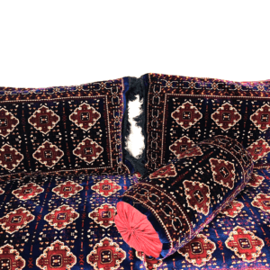 Afghani Toshak NZ red and blue traditional floor seating cushion