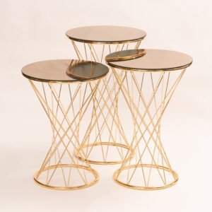 Luxury gold nesting tables