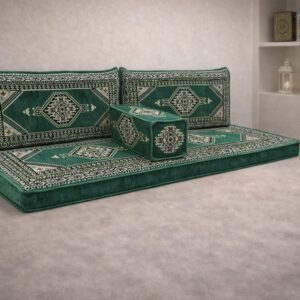 Arabic Majlis Floor Seating Emerald Teal Green Auckland